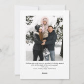 Funky Hand Drawn Scribble Retro Christmas Photo Feestdagenkaart (Achterkant)