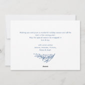 Funky Hand Drawn Scribble Retro Kerstmis Feestdagenkaart (Achterkant)