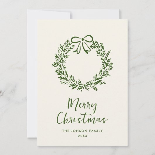 Funky Hand Drawn Scribble Retro Kerstmis Feestdagenkaart (Voorkant)