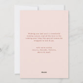 Funky Hand Drawn Whimsical Christmas Feestdagenkaart (Achterkant)