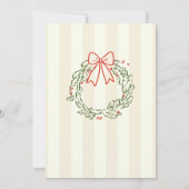 Funky Hand Drawn Whimsical Christmas Holiday Party Kaart (Achterkant)