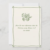 Funky Hand Drawn Whimsical Christmas Holiday Party Kaart (Achterkant)