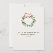 Funky Hand Drawn Whimsical Christmas Holiday Party Kaart (Achterkant)