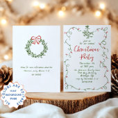 Funky Hand Drawn Whimsical Christmas Holiday Party Kaart