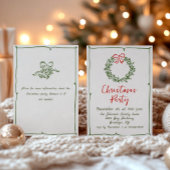 Funky Hand Drawn Whimsical Christmas Holiday Party Kaart