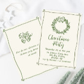 Funky Hand Drawn Whimsical Christmas Holiday Party Kaart