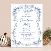 Funky Hand Drawn Whimsical Christmas Holiday Party Kaart