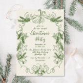 Funky Hand Drawn Whimsical Christmas Holiday Party Kaart