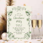 Funky Hand Drawn Whimsical Christmas Holiday Party Kaart