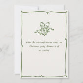 Funky Hand Drawn Whimsical Christmas Holiday Party Kaart (Achterkant)