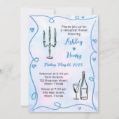 Funky Hand Getekend De Nacht Voor De Rehearsal Din Kaart (Achterkant)