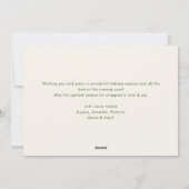 Funky Hand Getekende Krabbel Retro Kerstmis Feestdagenkaart (Achterkant)