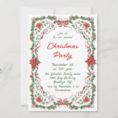 Funky Hand Getekende Whimsical Kerstvakantie Feest Kaart (Voorkant)