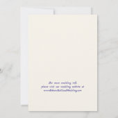 Funky Hand getrokken Champagne Bruiloft Save The D Kaart (Achterkant)