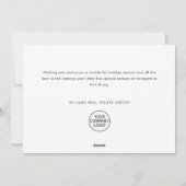 Funky hand getrokken grillige kerst corporate feestdagenkaart (Achterkant)