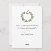 Funky Hand Getrokken Krabbel Retro Kerstfoto Feestdagenkaart (Achterkant)