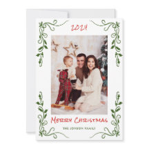 Funky Hand Getrokken Krabbel Retro Kerstfoto