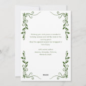 Funky Hand Getrokken Krabbel Retro Kerstfoto Feestdagenkaart (Achterkant)