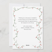 Funky Hand Getrokken Krabbel Retro Kerstfoto Feestdagenkaart (Achterkant)