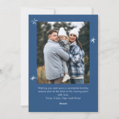 Funky Hand Getrokken Krabbel Retro Kerstmis 2 Foto Feestdagenkaart (Achterkant)