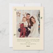 Funky Hand Getrokken Krabbel Retro Kerstmis 2 Foto Feestdagenkaart (Achterkant)