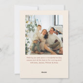 Funky Hand Getrokken Krabbel Retro Kerstmis 2 Foto Feestdagenkaart (Achterkant)