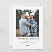 Funky Hand Getrokken Krabbel Retro Kerstmis 2 Foto Feestdagenkaart (Achterkant)