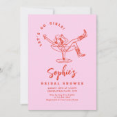 Funky Hand getrokken krabbel retro Vrijgezellenfee Kaart (Voorkant)