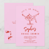 Funky Hand getrokken krabbel retro Vrijgezellenfee Kaart (Voorkant / Achterkant)