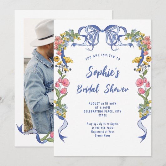 Funky Hand getrokken krabbel retro Vrijgezellenfee Kaart (Voorkant / Achterkant)