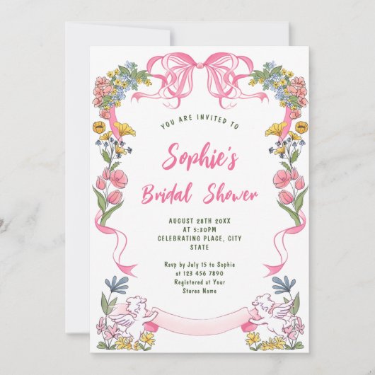 Funky Hand getrokken krabbel retro Vrijgezellenfee Kaart (Voorkant)