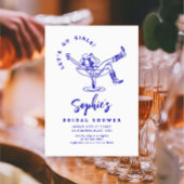 Funky Hand getrokken krabbel retro Vrijgezellenfee Kaart