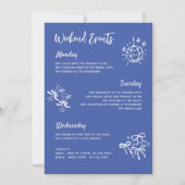 Funky Hand getrokken krabbel retro vrijgezellenfee Kaart (Achterkant)