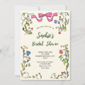 Funky Hand getrokken krabbel retro Vrijgezellenfee Kaart (Voorkant)