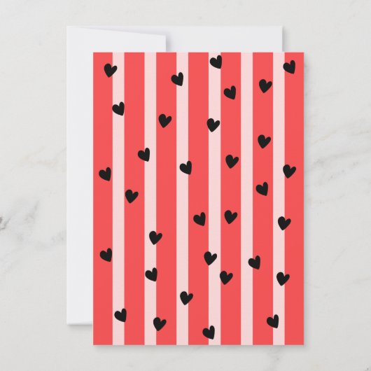 Funky Hand getrokken Pizza Engagement Party Kaart (Achterkant)