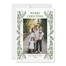 Funky Hand Getrokken Whimsical Retro Christmas 2 F