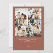 Funky Hand Getrokken Whimsical Retro Christmas 5 F Feestdagenkaart (Achterkant)