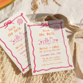 Funky Handgeschreven Wavy Border Disco Sla de datu Kaart