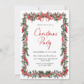 Funky handgetekende whimsical kerstfeest kaart (Voorkant)