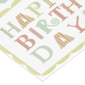 Funky Happy Birthday-tafelrunner Korte Tafelloper (Hoek)