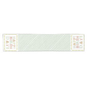 Funky Happy Birthday-tafelrunner Korte Tafelloper (Horizontaal)