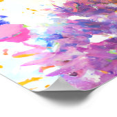 Funky Happy Emu Boerderij Dierenportretkunst Poster (Hoek)