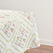 Funky happy jarig picnic tablecloth tafelkleed (Voorbeeld)