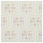 Funky Happy verjaardagsstof Stof (Swatch)