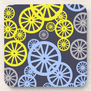 Funky Happy Wiel Cirkel Patroon Product Bier Onderzetter