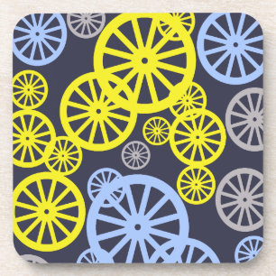 Funky Happy Wiel Cirkel Patroon Product Bier Onderzetter