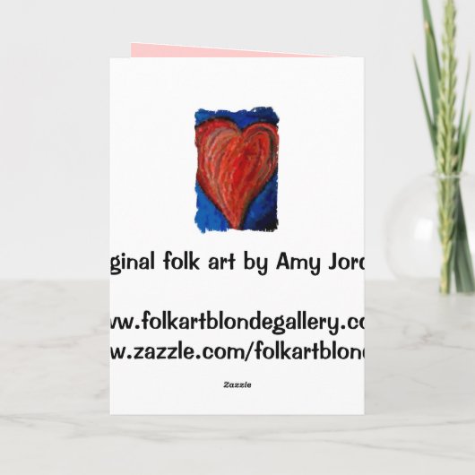 Funky Hart - de kaart van de Valentijnsdag (Achterkant)