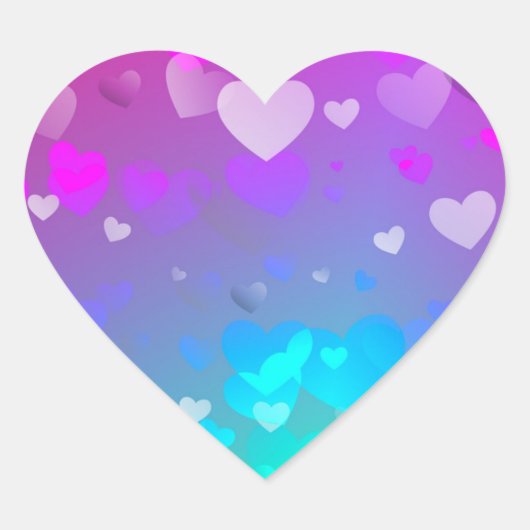 FUNKY HARTEN HART STICKER (Voorkant)