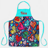 FUNKY HEARTS ART DESIGN SCHORT (Voorkant)