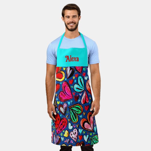 FUNKY HEARTS ART DESIGN SCHORT (Gedragen)